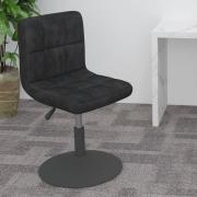 vidaXL Vridbar barstol svart sammet