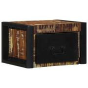 vidaXL Sängbord flerfärgat 40x35x25 cm massivt trä återvunnet