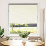 vidaXL Rullgardin mörkläggning naturvit 100x130 cm tyg bredd 95,7 cm