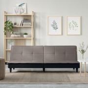 vidaXL Bäddsoffa taupe tyg