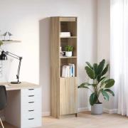 vidaXL Highboard Sonoma ek 37,5x35x180 cm konstruerat trä