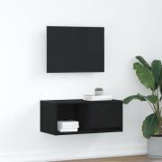vidaXL TV-bänk svart ek 60x31x25,5 cm konstruerat trä