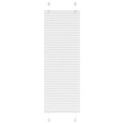 vidaXL Plisserad persienn vit 50x150cm tyg bredd 49,4cm polyester