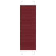 vidaXL Plisserad persienn Bordeaux röd 45x100cm tyg bredd 44,4cm