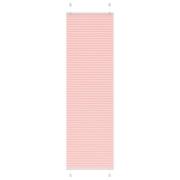 vidaXL Plisserad persienn rosa 65x200cm tyg bredd 64,4cm polyester