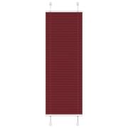 vidaXL Plisserad persienn Bordeaux röd 40x100cm tyg bredd 39,4cm