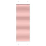 vidaXL Plisserad persienn rosa 50x100cm tyg bredd 49,4cm polyester