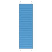 vidaXL Plisserad persienn blå 65x200cm tyg bredd 64,4cm polyester