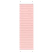 vidaXL Plisserad persienn rosa 60x200cm tyg bredd 59,4cm polyester