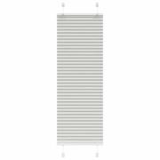 vidaXL Plisserad persienn ljusgrå 45x100cm tyg bredd 44,4cm polyester