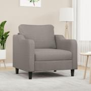 vidaXL Fåtölj taupe 60 cm tyg