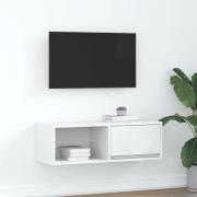 vidaXL TV-bänk vit 80x31x25,5 cm konstruerat trä