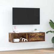 vidaXL TV-bänk rökt ek 100x31x25,5 cm konstruerat trä