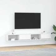 vidaXL TV-bänkar 2 st vit 100x31x25,5 cm konstruerat trä