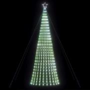 vidaXL LED julgran 1028 LED kallvit 403 cm