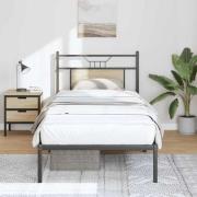 vidaXL Sängram utan madrass sonoma-ek 90x190 cm konstruerad trä