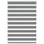 vidaXL Rullgardin zebra mörkgrå 105x100 cm tyg bredd 100,9cm polyester