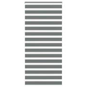 vidaXL Rullgardin zebra mörkgrå 105x230 cm tyg bredd 100,9cm polyester