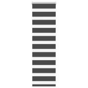 vidaXL Rullgardin zebra svart 50x100 cm tyg bredd 45,9 cm polyester