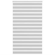 vidaXL Rullgardin zebra ljusgrå 125x230 cm tyg bredd 120,9cm polyester