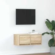 vidaXL TV-bänk sonoma ek 60x31x25,5 cm konstruerat trä