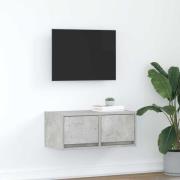 vidaXL TV-bänk betonggrå 60x31x25,5 cm konstruerat trä