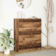 vidaXL Skänk gammalt trä 80x35x99 cm konstruerat trä