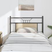 vidaXL Ersättningsgavel Sonoma ek 90 cm konstruerat trä och stål