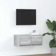 vidaXL TV-bänk grå sonoma 60x31x25,5 cm konstruerat trä