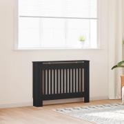 vidaXL Elementskydd svart 112x19x81,5 cm MDF