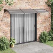 vidaXL Entrétak svart 300x100 cm polykarbonat