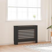 vidaXL Elementskydd svart 112x19x81,5 cm MDF