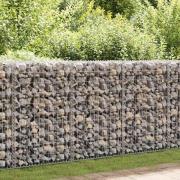 vidaXL Gabionkorg galvaniserat stål 200x50x100 cm