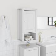 vidaXL Badrumsskåp BERG vit 40x27x71,5 cm massiv furu