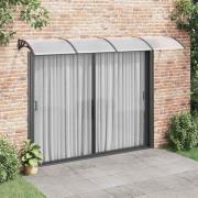 vidaXL Entrétak svart 350x100 cm polykarbonat