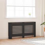 vidaXL Elementskydd svart 152x19x81,5 cm MDF