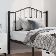 vidaXL Huvudgavel metall svart 100 cm