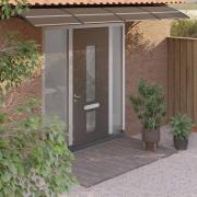 vidaXL Entrétak svart 350x75 cm polykarbonat