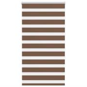 vidaXL Rullgardin zebra brun 70x150 cm tyg bredd 65,9 cm polyester