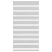 vidaXL Rullgardin zebra ljusgrå 85x100 cm tyg bredd 80,9 cm polyester