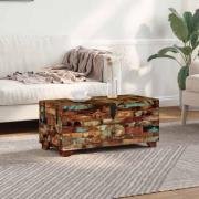 vidaXL Kistbord massivt återvunnet trä 80x40x35 cm