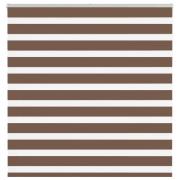 vidaXL Rullgardin zebra brun 150x150 cm tyg bredd 145,9 cm polyester