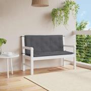 vidaXL Bänkdyna för trädgården antracit 120x(50+50)x7 cm oxfordtyg