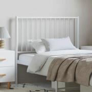 vidaXL Huvudgavel metall vit 100 cm
