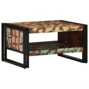 vidaXL Soffbord flerfärgat 70x50x38 cm massivt trä återvunnet