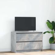 vidaXL TV-bänk betonggrå 80x35x54 cm konstruerat trä