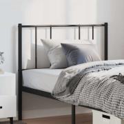 vidaXL Huvudgavel metall svart 100 cm