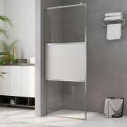 vidaXL Duschvägg med halvfrostat ESG-glas 90x195 cm