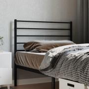 vidaXL Huvudgavel metall svart 100 cm