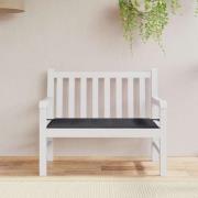 vidaXL Bänkdyna för trädgården svart 120x50x4 cm oxfordtyg